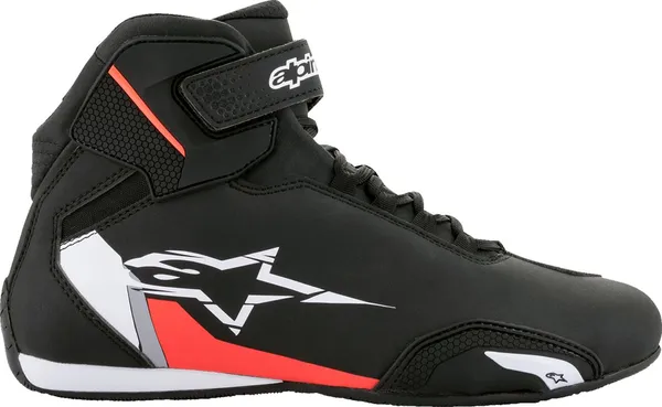 Botas Alpinestars Sektor Negro Blanco Rojo - 25155