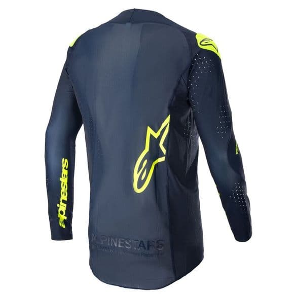 Camiseta Alpinestars Supertech Bruin Azul Amarillo Camiseta Alpinestars Supertech Bruin Azul Amarillo
