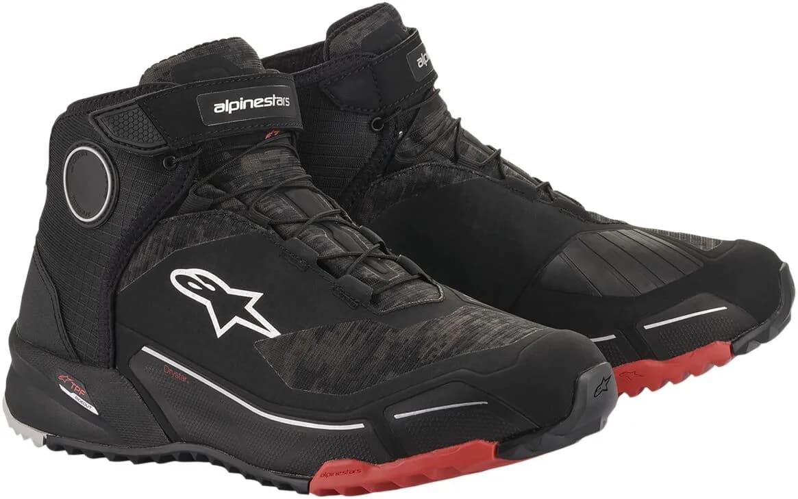 Botas Alpinestars CR-X Drystar Riding Negro camo Rojo (Clonado) image_1