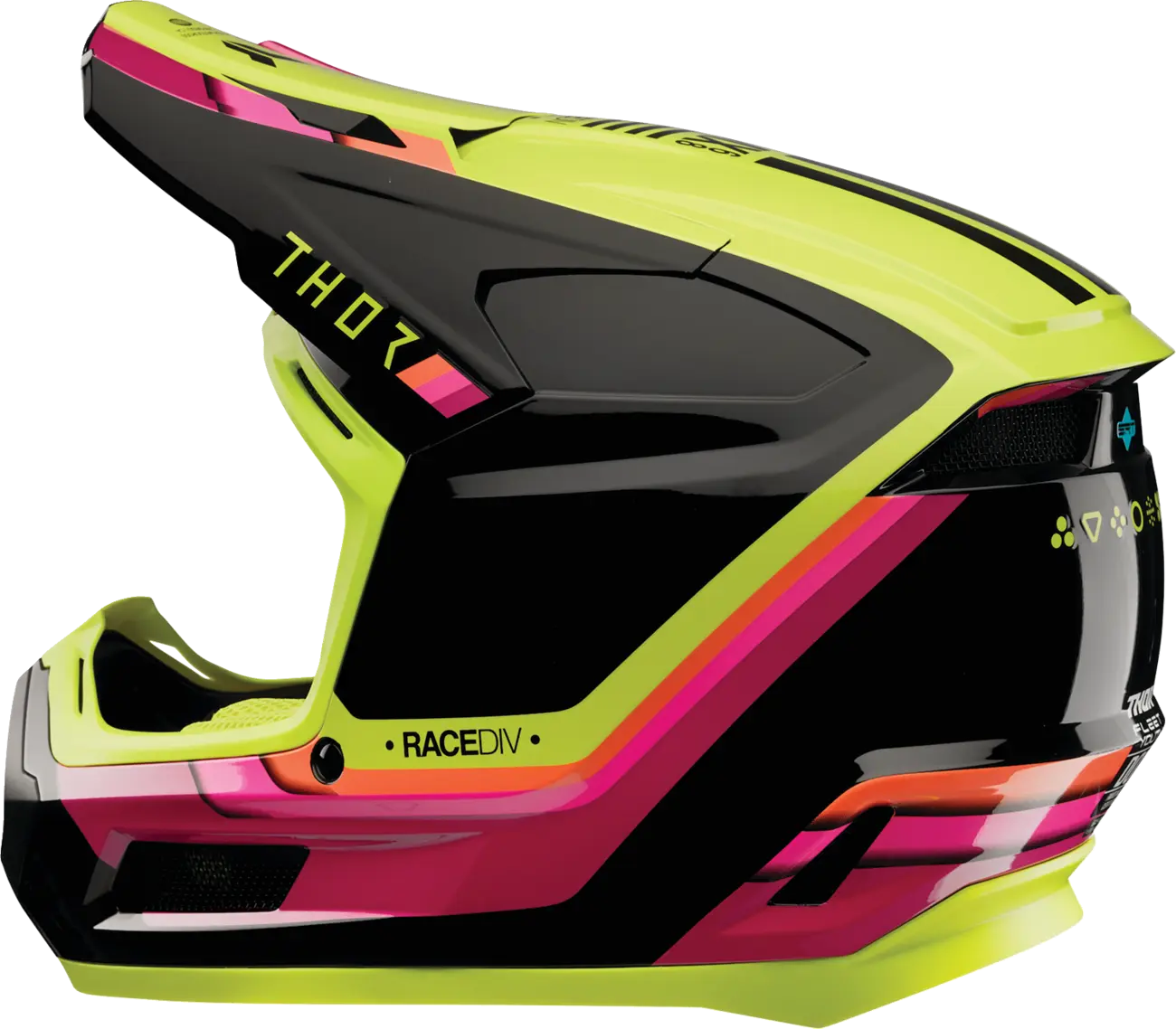 Casco THOR Fleet Infantil Defy Negro Amarillo Casco THOR Fleet Infantil Defy Negro Amarillo