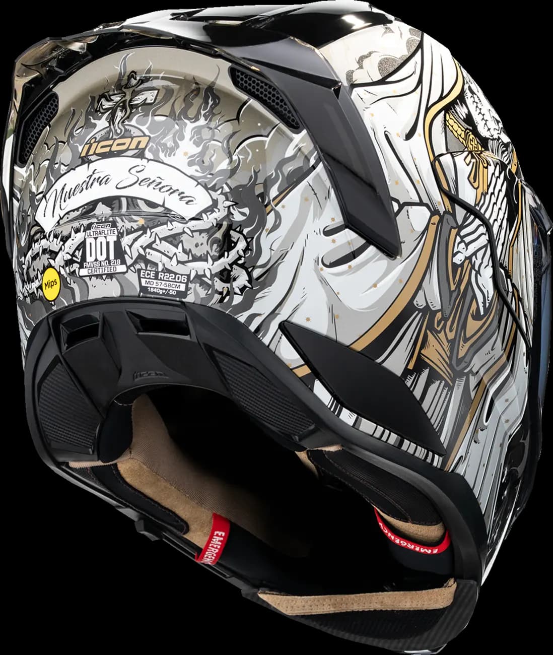 Casco ICON Ultraflite Nuestra Señora Casco ICON Ultraflite Nuestra Señora