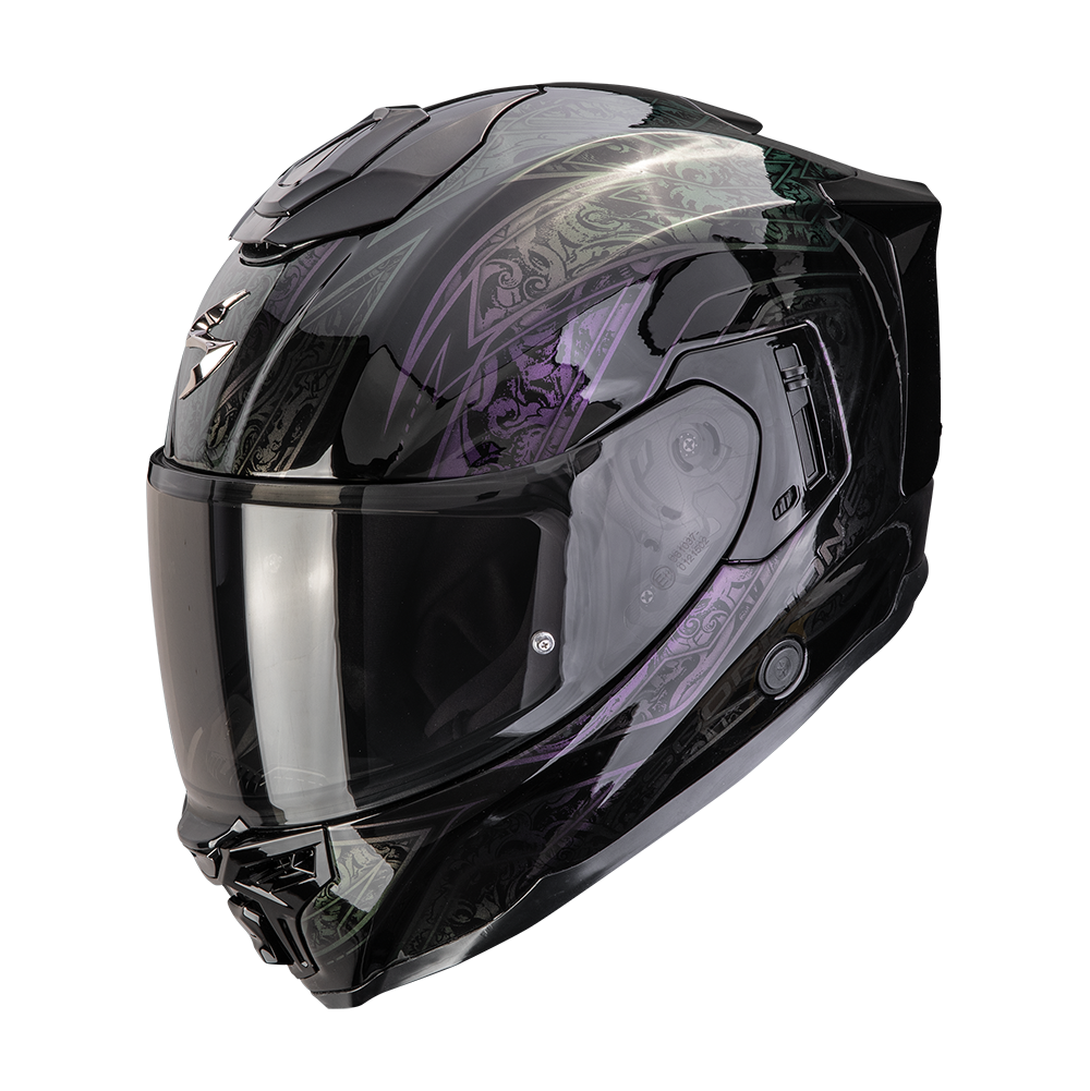 Casco Scorpion EXO-1500 Air Fantasy Negro Camaleon image_1